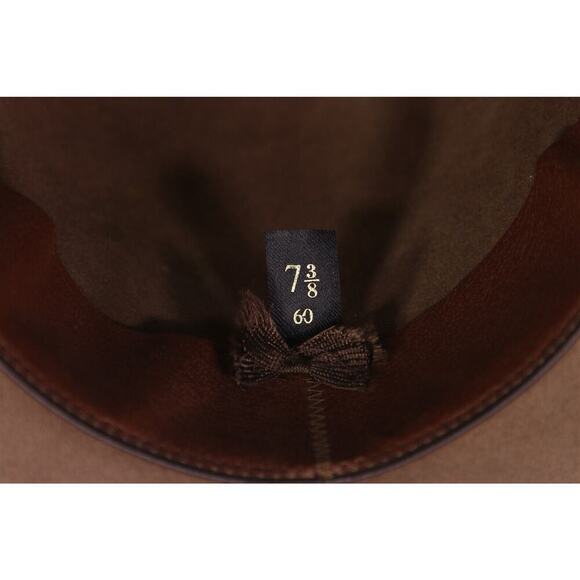 Paul Stuart by Fortnighter Brown Felt Fedora Made in England 60 - 7 3/8 - Picture 6 of 6